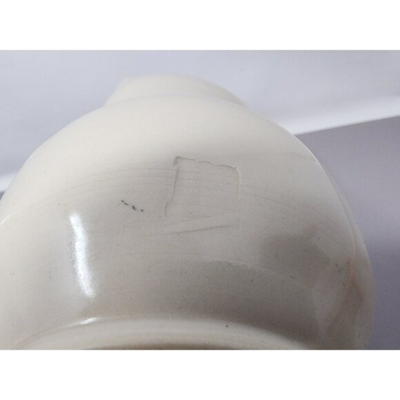 Handcrafted Ceramic Pitcher/Creamer Unique Green‎ Textured Branch Handle Red Rim - Picture 10 of 10